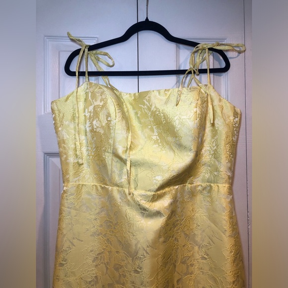 Solid Jacquard Sling Dress Square Neck Sleeveless High Waist Party Evening - Picture 3 of 12